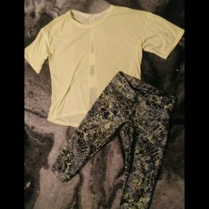 Calvin Klein Performance Top/Leggings Sz Small Set